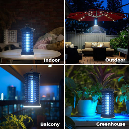 YISSVIC Bug Zapper Outdoor Indoor Waterproof Electric Mosquito Zapper Effective 4200V Plug in for Kitchen Patio Courtyard Garden Camping