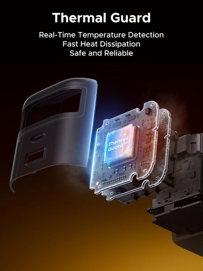 UGREEN 65W Retractable USB C Charger Block with Built-in Cable, GaN Fast Charging Wall Charger 2 Ports Compatible for iPhone 16 15 14, Galaxy S25 S24, Pixel 9 Pro 8 7, MacBook Pro/Air, iPad，Airpods