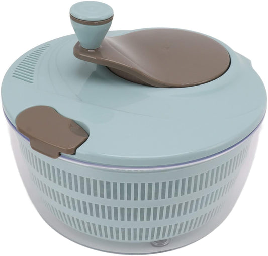 Salad Spinner Lettuce Washer with Drain Bowl Colander Handle, Veggie Dryer Fruit Washer Drainer for Cleaning Drying Greens Vegetables Fruits(Blue)