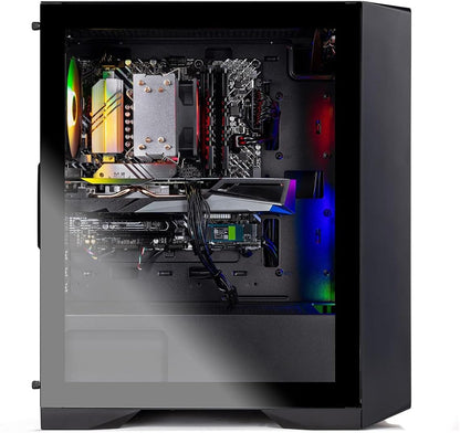 Skytech Nebula Gaming PC Desktop, Intel i5 14400F 2.5 GHz (4.7GHz Turbo), NVIDIA RTX 5060 8GB, 1TB NVMe SSD, 16GB DDR5 RAM 6000, 650W Gold PSU, Wi-Fi, Win 11