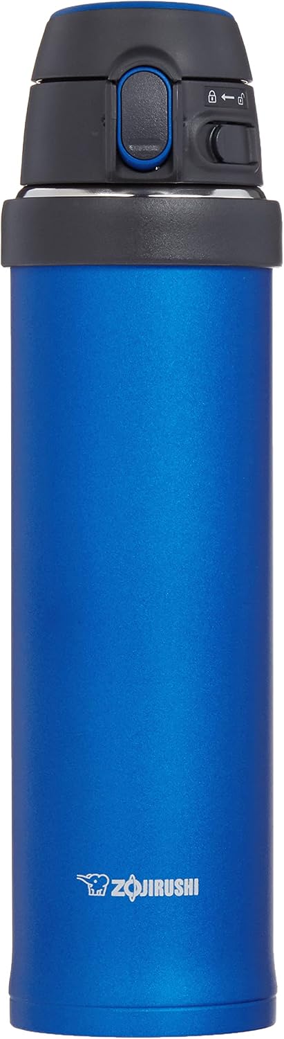 Zojirushi Flip-and-Go Stainless Mug, 20-Ounce, Cobalt Blue
