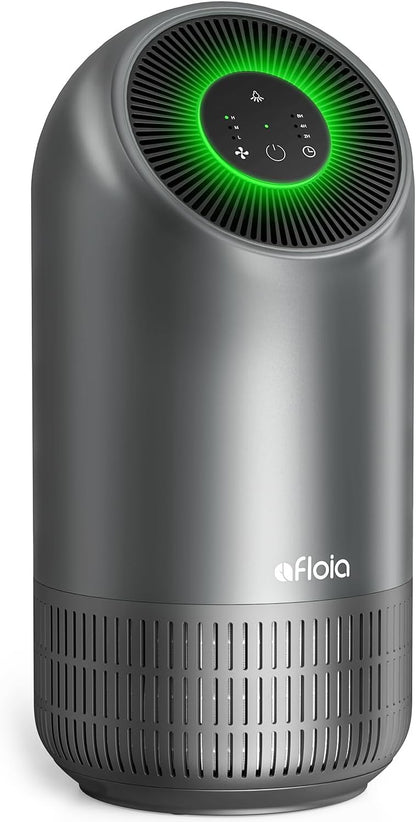 Afloia Air Purifier for Home Large Room Up to 1796 Ft², 3-Stage Air Cleaner for Bedroom 24 dB, Air Purifiers for Pets Dust Dander Mold Pollen, Odor Wildfire Smoke Eliminator, Fillo (Gray) - PuriLite