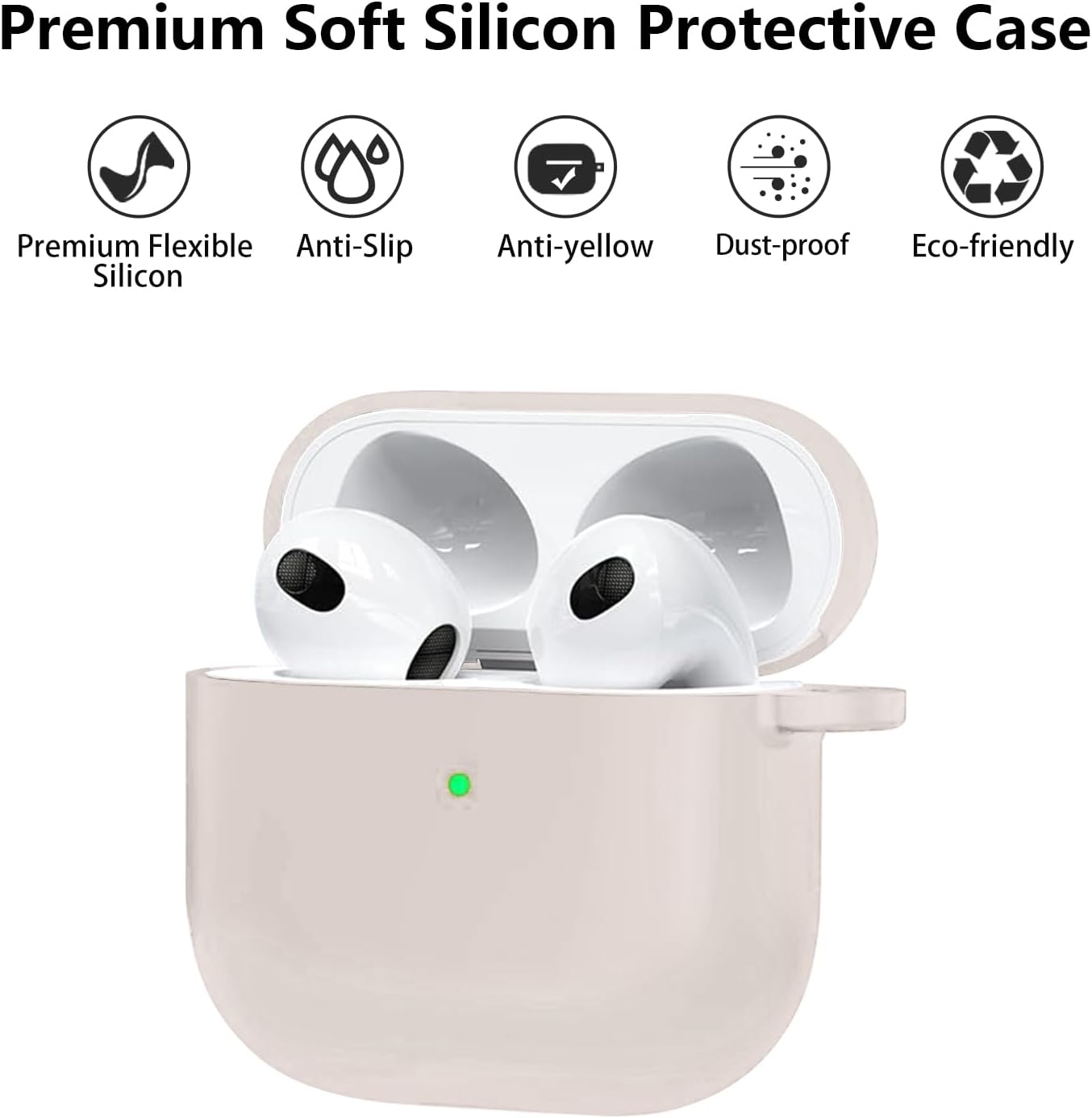 Aircawin for Airpods 4 Case Cover,Shockproof Case for Airpods 4th Generation Case Cover 2024,Premium Silicon Case with Keychain and Cleaing Pen for Airpods 4 Gen, Wireless Earphone Accessories-Blue