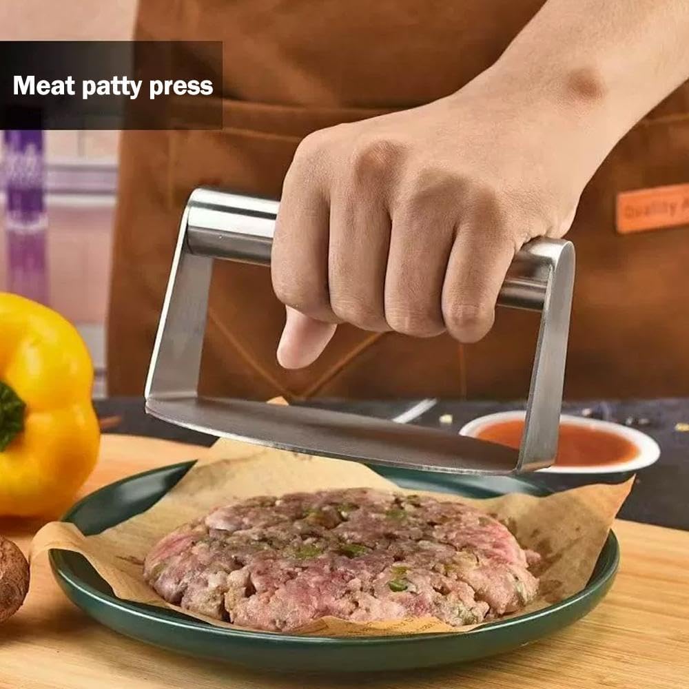 Purilite Select Stainless Steel Burger Smasher Tool
