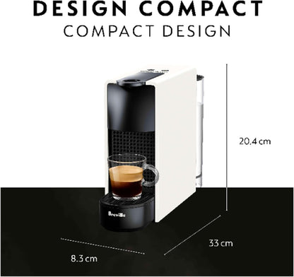Nespresso Essenza Mini Single Serve Pod Espresso Machine White