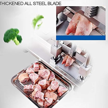 Stainless Steel Manual Bone Guillotine Shears, Commercial Meat Slicer for Cutting Chicken Duck Fish Lamb Bones, Ideal for Pigs Feet Tubular Bones Spareribs