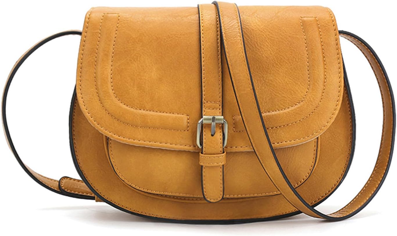 Crossbody Bags for Women Small Over the Shoulder Saddle Purses and Boho Cross body Handbags,Vegan Leather