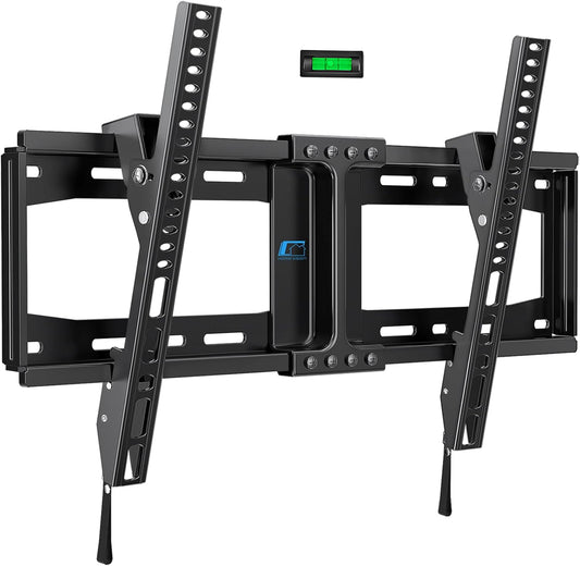 HOME VISION TV Wall Mount Tilt for Most 32-84 inch Flat Curved TV, Low Profile Tilting Wall Mount TV Bracket Fits 16”-18”-24” Wood Stud, Max VESA 600X400mm, Up to 165lbs, Quick Release