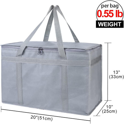 Purilite Select™ Insulated Food Delivery Bag – Extra Large Thermal Carrier for Hot &amp; Cold Food Transport