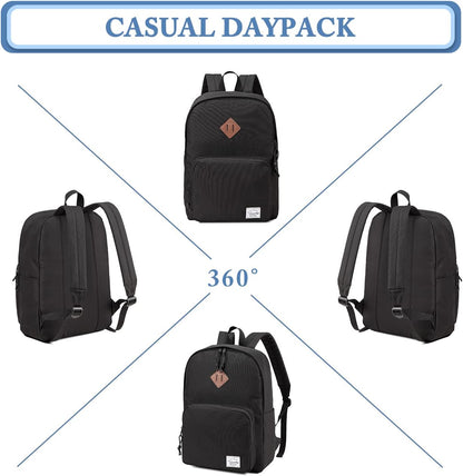 VASCHY Lightweight School Backpack for Women with Sleeve for 14" Laptop