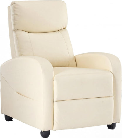Sweetcrispy Massage Recliner Chair for Adults, Adjustable Home Theater Seating with Lumbar Support for Living Room, Modern Fabric Reclining, Grey