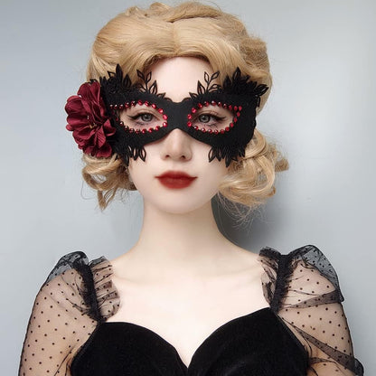 Sweenaly lace mask Masquerade Mask Party Mask Halloween Mask (black)