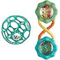 Bright Starts Oball Easy-Grasp Rattle BPA-Free Infant Toy in Teal, Age Newborn and up, 4 Inches