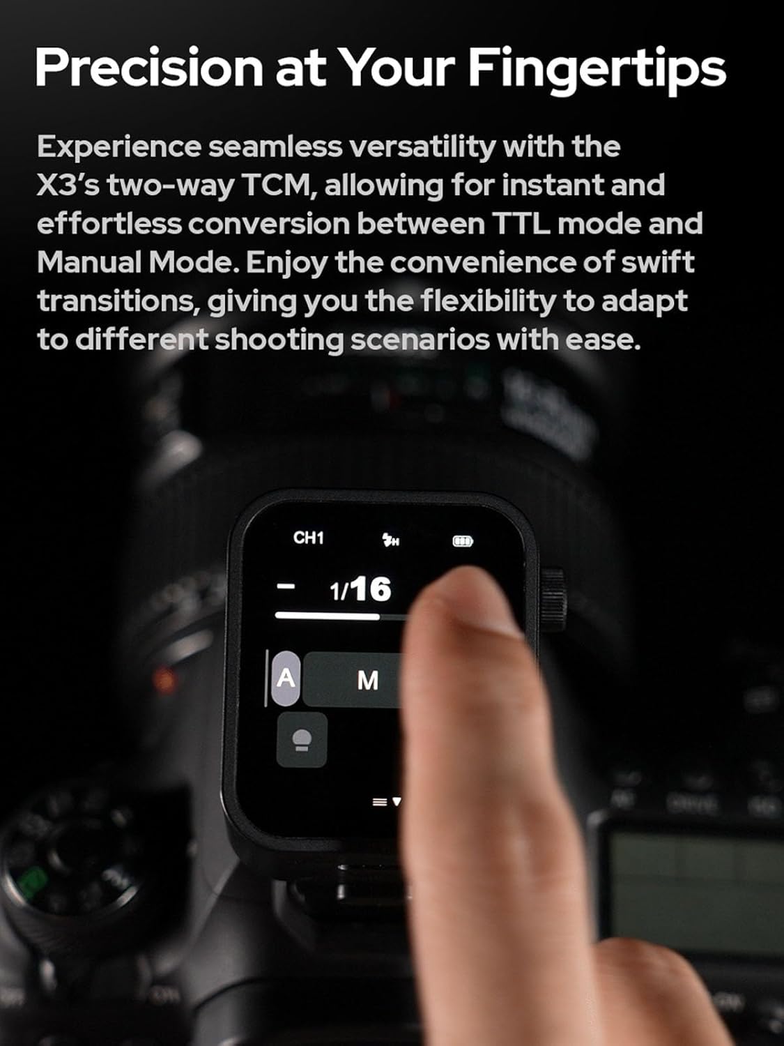 Godox X3S X3 S X3-S TTL Wireless Flash Trigger for Sony Camera, OLED Touchscreen Flash Transmitter,Built-in Lithium Battery Support Quick Charge(Godox Xpro-S/XProII-S Upgrade Version)