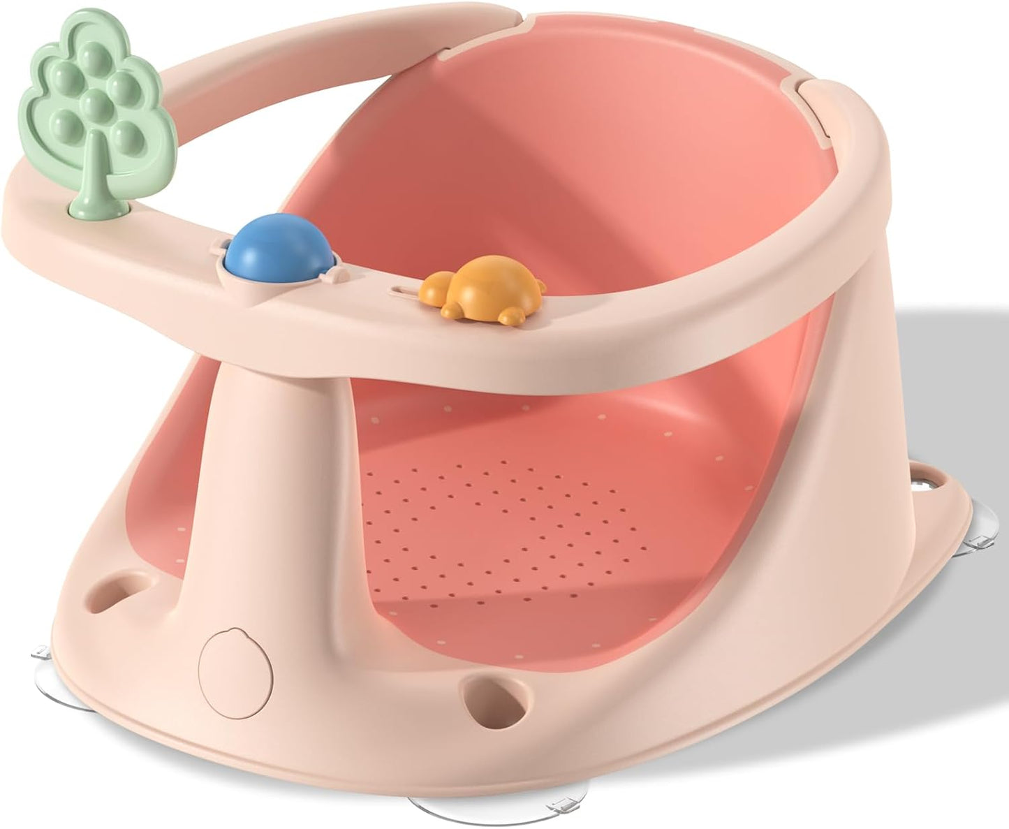 Baby Bath Seat for Babies 6 Months & Up, Non-Slip with Suction Cups, Safe & Comfortable Infant Bath Seat for Bathtub, Grey