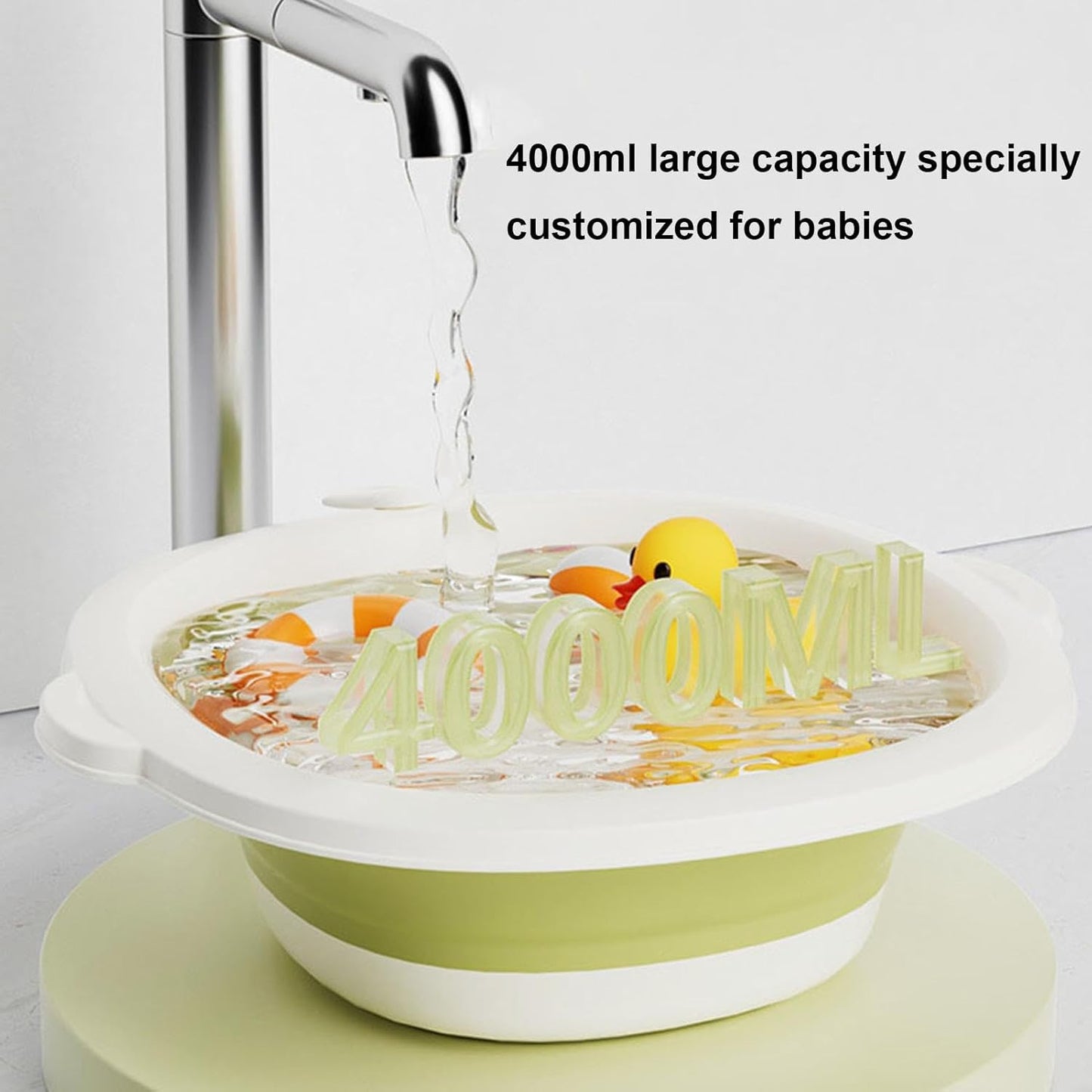 Baby Wash Basin - Hangable Hand Wash Basin Foldable Baby Bathtub - Non-Slip Foldable Wash Bin Bottle Wash Basin for Children