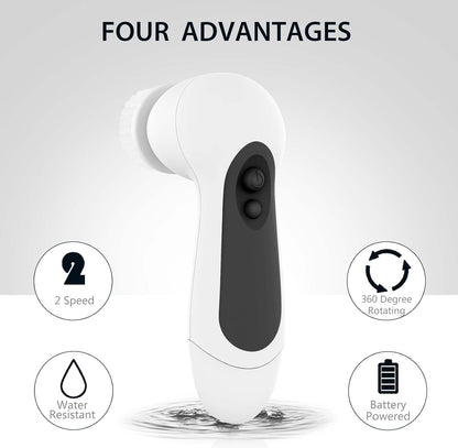 CNAIER 5 in 1 Advanced Cleansing System with Facial Brush for Exfoliating and Microdermabrasion