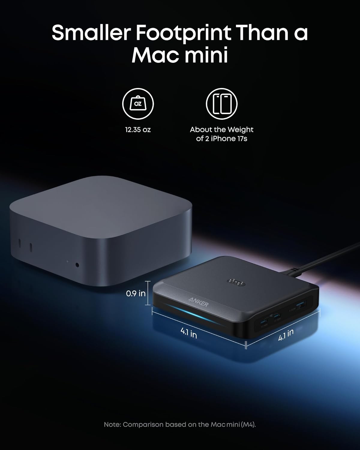 Anker Charging Base for Prime Power Banks with Pogo Pin, 150W Max | Powers Up to 4 Devices, for MacBook Pro / Air, Dell, iPhone 17 / 16 Series, Samsung, and More (Power Bank Not Included)
