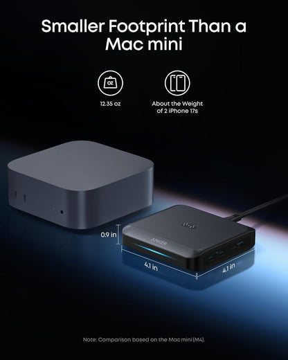 Anker Charging Base for Prime Power Banks with Pogo Pin, 150W Max | Powers Up to 4 Devices, for MacBook Pro / Air, Dell, iPhone 17 / 16 Series, Samsung, and More (Power Bank Not Included)