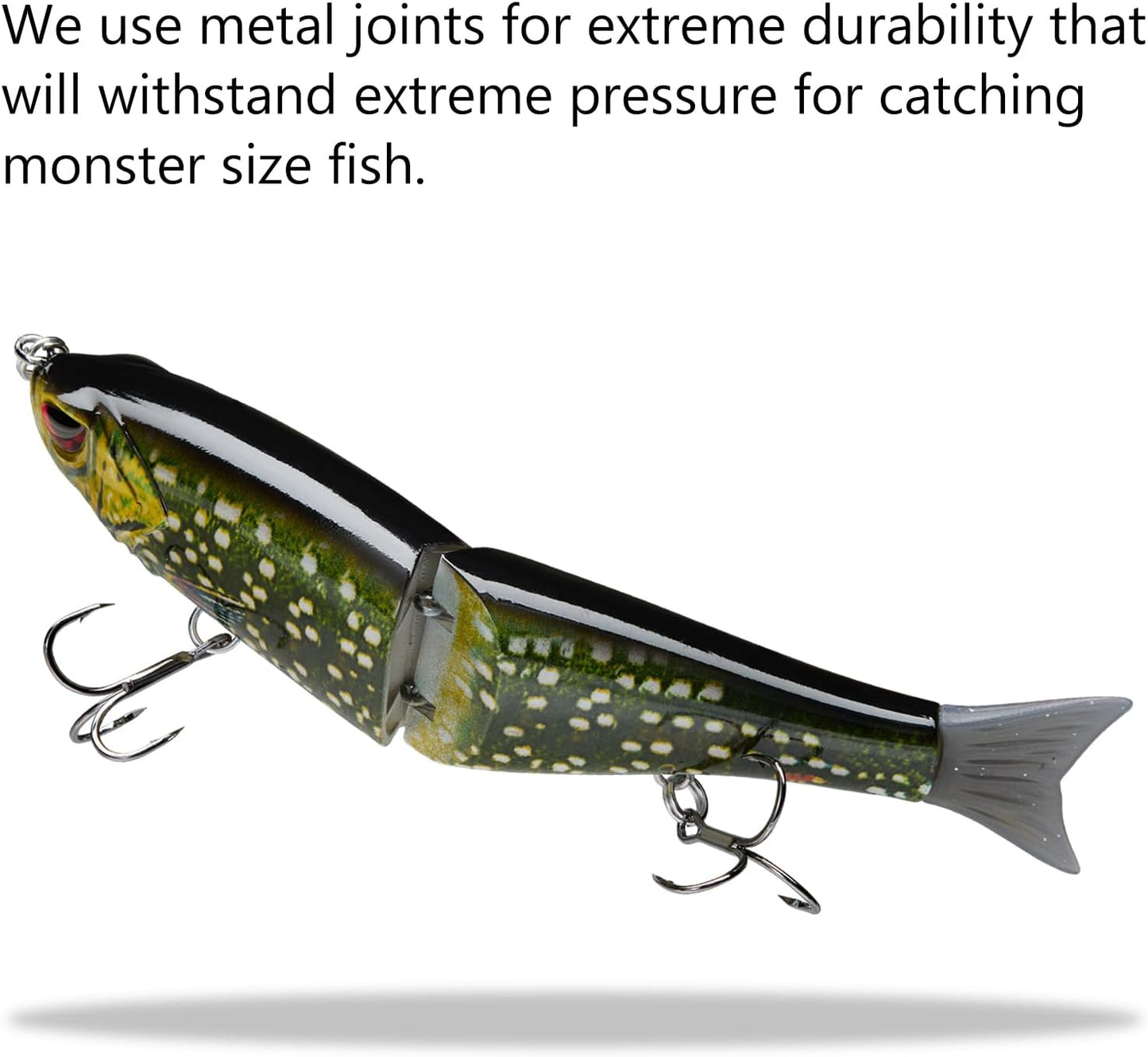 Bassdash SwimShad Glide Baits Jointed Swimbait Bass Pike Salmon Trout Muskie Fishing Lure