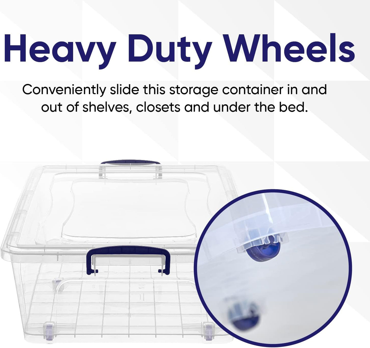 Superio Storage Bins with Lids- 3 Pack, 1.85 Qt Clear Boxes for Organizing, Stackable Plastic Containers- BPA Free, Non-Toxic, Odor Free, Organizer for Home, Office, Dorm