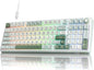 RK ROYAL KLUDGE R98 Pro Mechanical Gaming Keyboard, 96% Wired Creamy Keyboard RGB Backlit with Number Pad and Volume Knob, Gasket Mount, MDA Profile PBT Keycaps, Hot Swappable Pre-lubed Tactile Switch