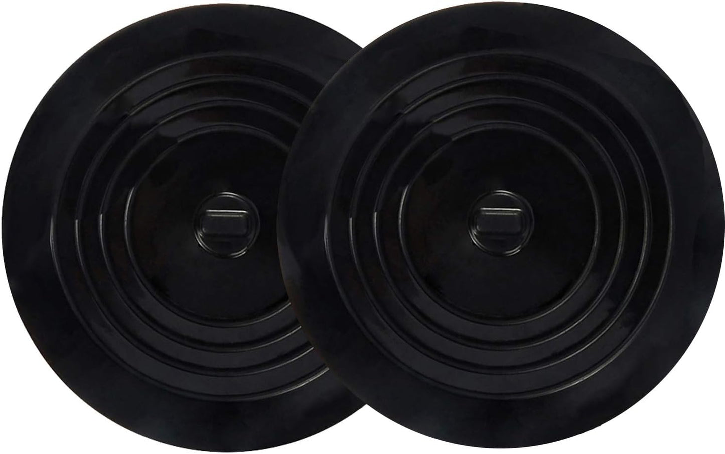 V-TOP Tub Stopper 2 Pack, 6 inches Large Silicone Drain Plug Hair Stopper Flat Suction Cover for Kitchen Bathroom Accessories and Laundry
