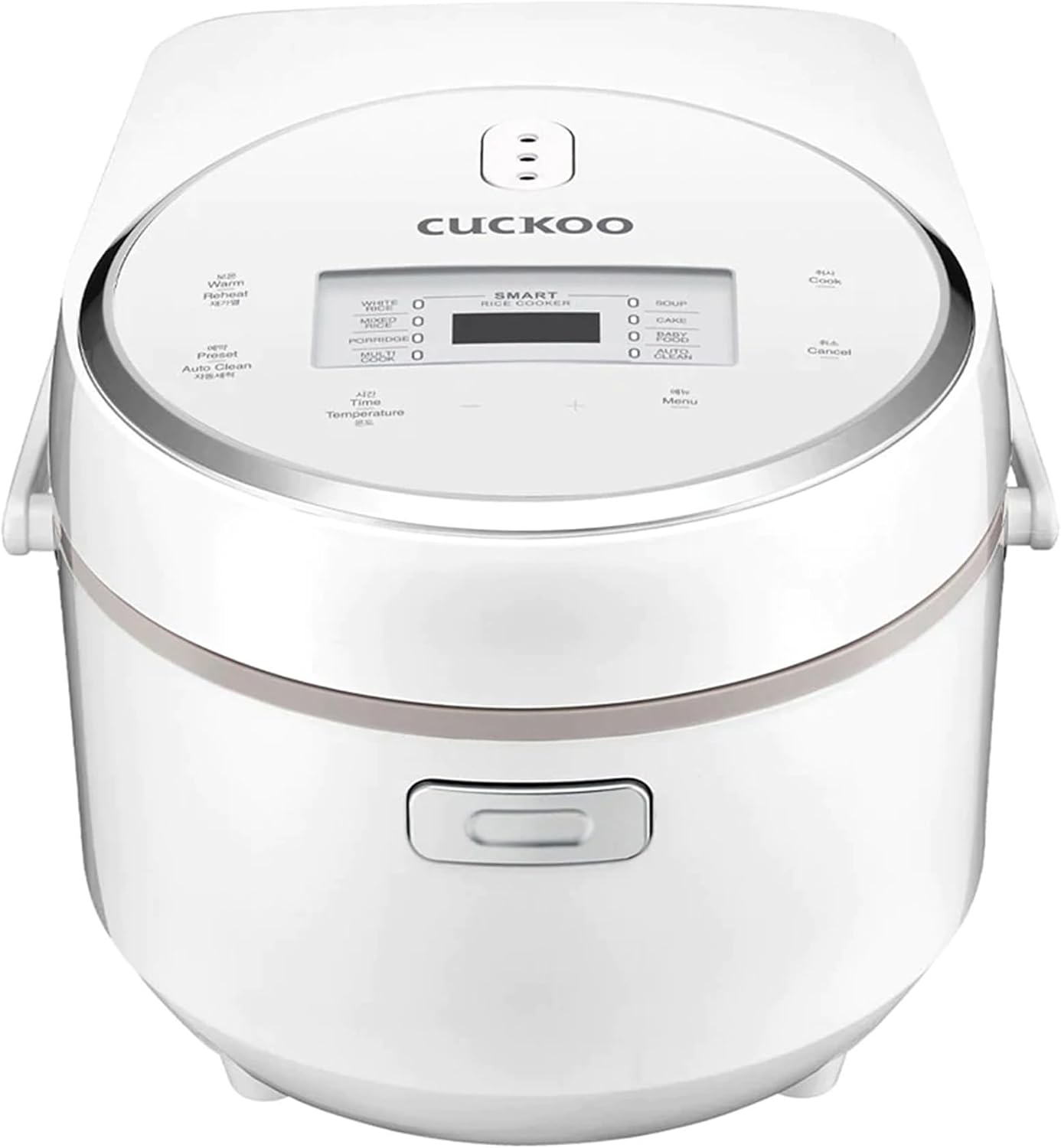 CUCKOO CR-0810F | 8-Cup (Uncooked) Micom Rice Cooker | 9 Menu Options: White Rice, Cake, Soup & More, Nonstick Inner Pot, Designed in Korea | White