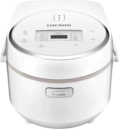 CUCKOO CR-0810F | 8-Cup (Uncooked) Micom Rice Cooker | 9 Menu Options: White Rice, Cake, Soup & More, Nonstick Inner Pot, Designed in Korea | White