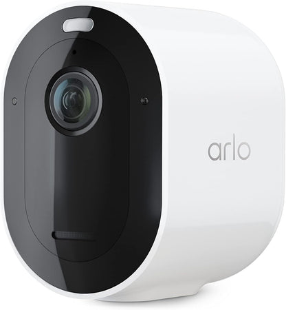 Arlo Pro 5S Spotlight Security Camera 2K HDR | Outdoor | Wire-Free with Spotlight | Dual-Band Wi-Fi Connects to The Strongest Network | 12X Zoom, 2-Way Audio, Color Night Vision, White, 4 Cameras