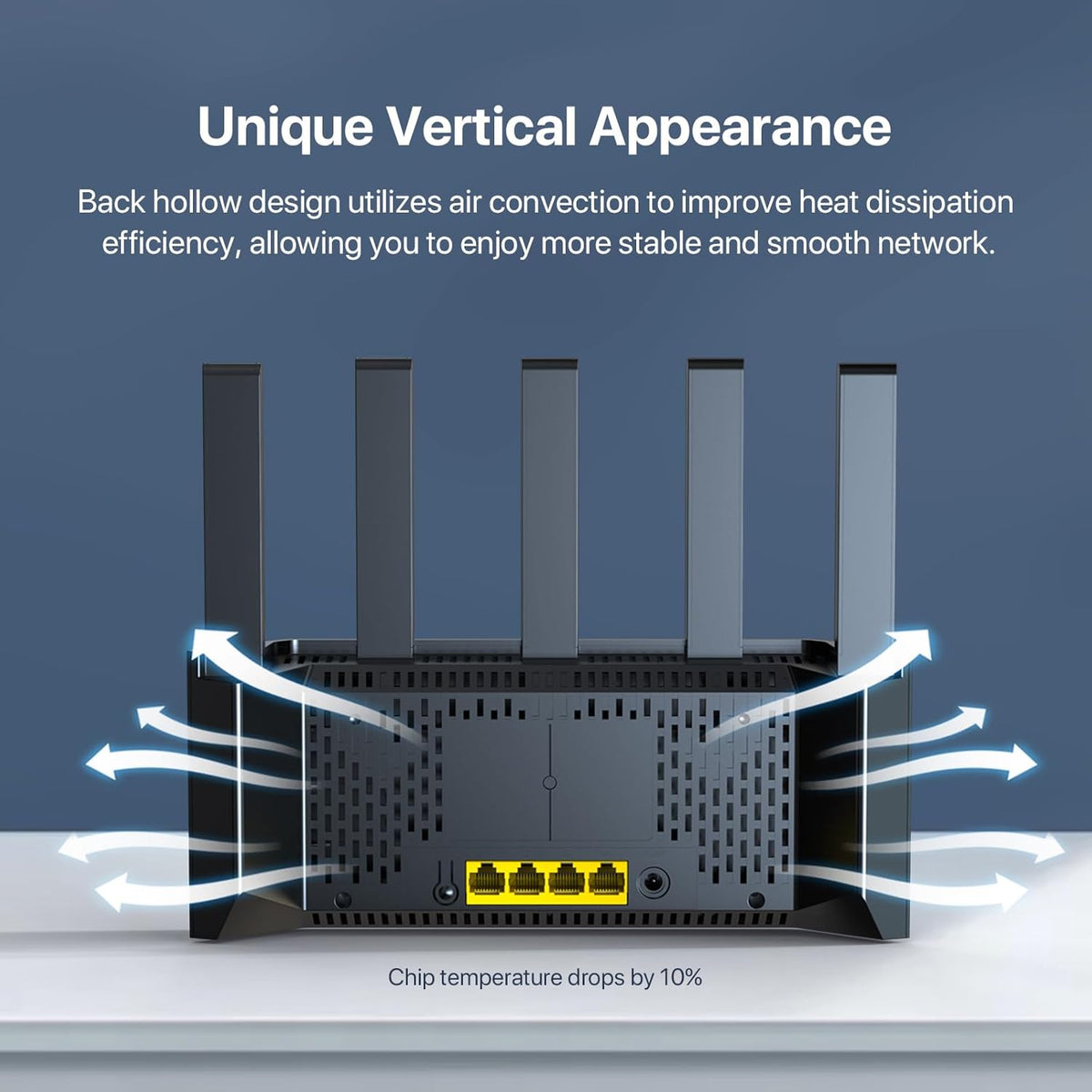 Long Distance Router Tenda Tenda WiFi 6 Router Vertical AX1500 Smart WiFi Router with 4 Gigabit P ...