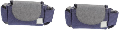 Yardwe 2pcs Diaper Pouch Stroller Hanging Organizer Storage Pouch for Supplies