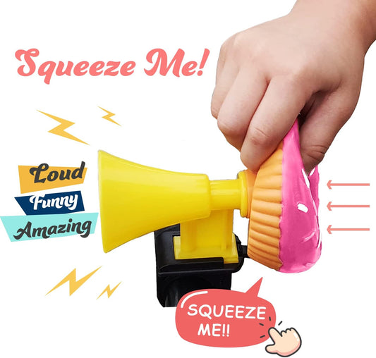 ONIPAX Donut Bike Squeeze Horn Cute Honk for Adults or Kids Boys Girls Bike/Toddler Bike/Scooters - PuriLite