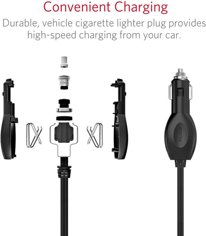 BESTEK Power Inverter DC 12V to AC 110V - 300W Car Plug Adapter Outlet with 4.8A Dual USB Fast Charging Port - Car Charger Cigarette Lighter Adapter for Phone, Laptop on Road Trip - Aluminum Housing
