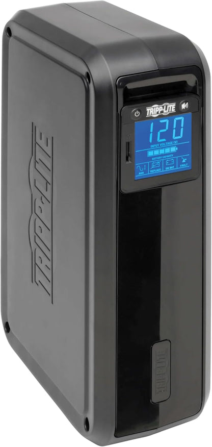 Tripp Lite SMART1000LCD 1000VA 500W UPS Back-Up Smart Tower LCD AVR 120V USB Coax RJ45, 8 Outlets