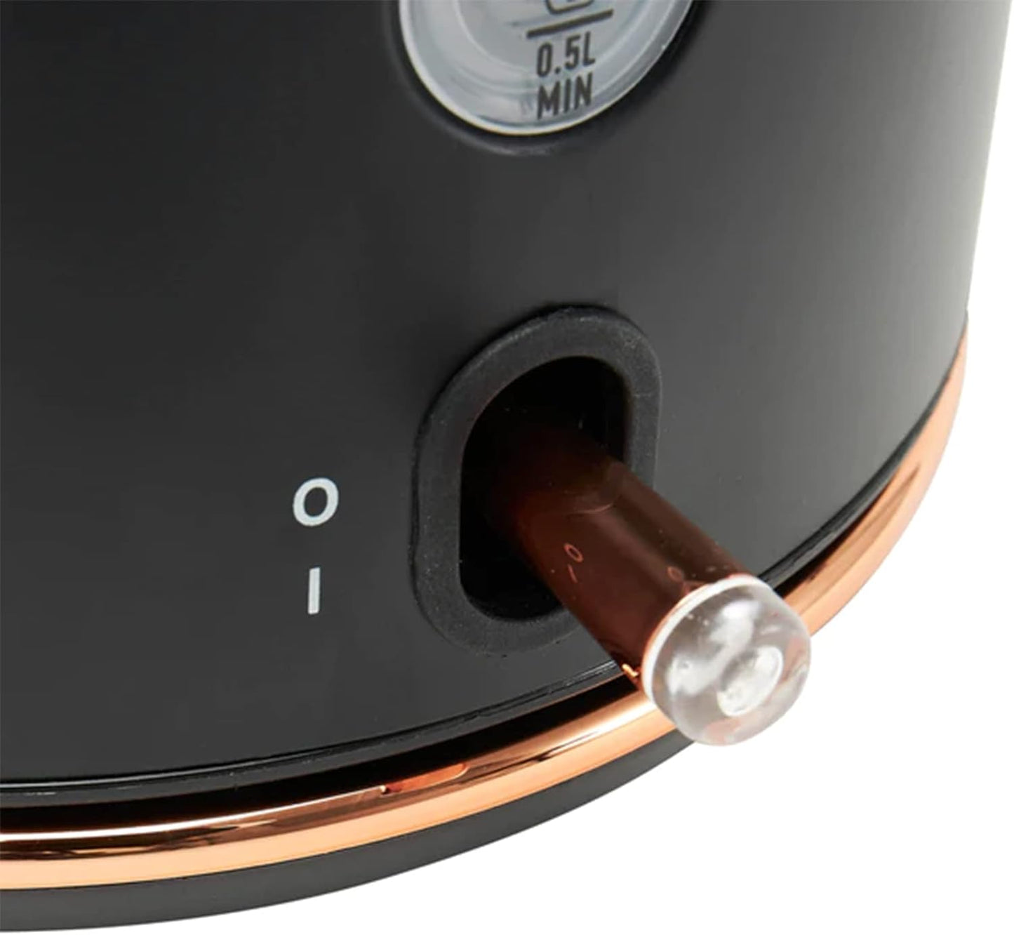 Haden Dorset 75070 Retro Stainless Steel Tea Kettle, 1500W Hot Water Kettle Electric Kettles for Boiling Water, 1.7L Black/Copper Electric Tea Kettles Automatic Shut Off, Boil-Dry Protection Tea Pots