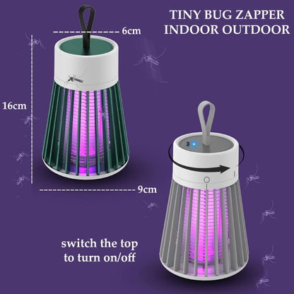 Mosquito Zapper,USB Rechargeable Electric Bug Zapper,Portable Mosquito and Flies Trap for Indoor Outdoor,Pest Control,Flying Insect Light Trap,White