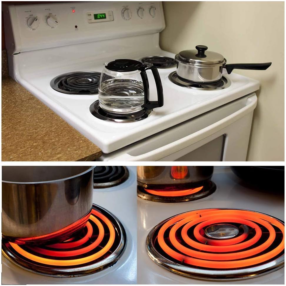 Electric Stove Burners MP22YA Electric Range Surface Burners Coil Unit Set (2pcs MP15YA & 2pcs MP21YA) Burner Element Replacement