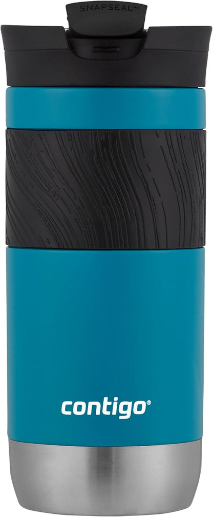 Contigo Byron 2.0 Stainless Steel Travel Mug with SNAPSEAL Lid, Sake & Juniper, 16 oz (473 mL), 2 Pack