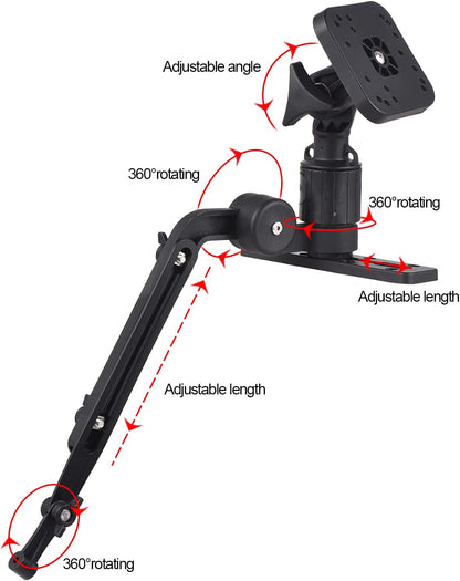 HUNYA Kayak Fish Finder Mounting Plate Kayak Boat Transducer Mounting Arm Fish Finder Mount Base Adapter