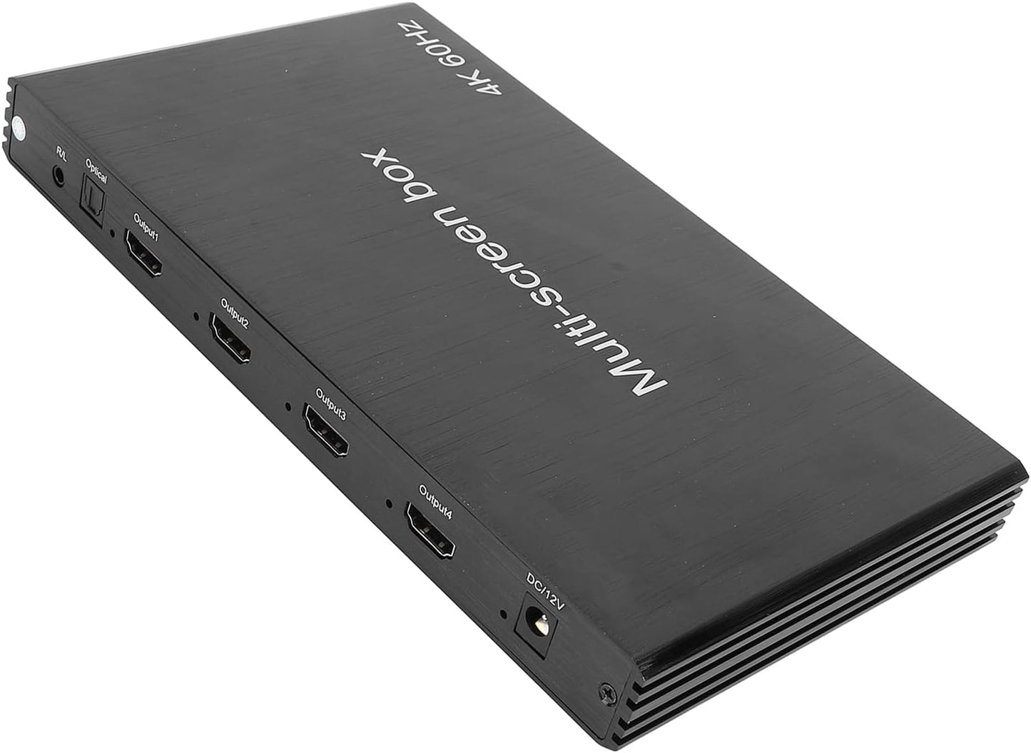 4K 60Hz HD Multiviewer with 3.5mm Output, 1 in 4 Out Quad Multi Viewer, Seamless er for Security Cameras, PCs, and Projectors