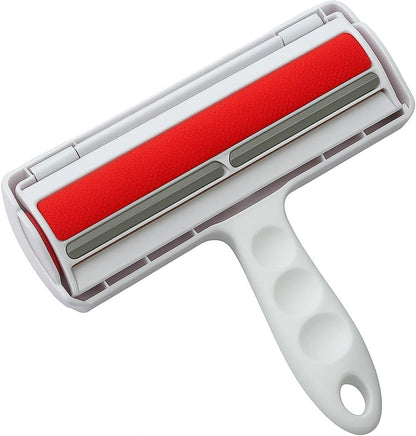 Pet Hair Remover Roller, Reusable Animal Hair Removal Brush for Dogs and Cats, Self Clean Pet Fur from Carpet, Furniture, Rugs, Laundry, Clothes and Bedding, Sofa (Red)