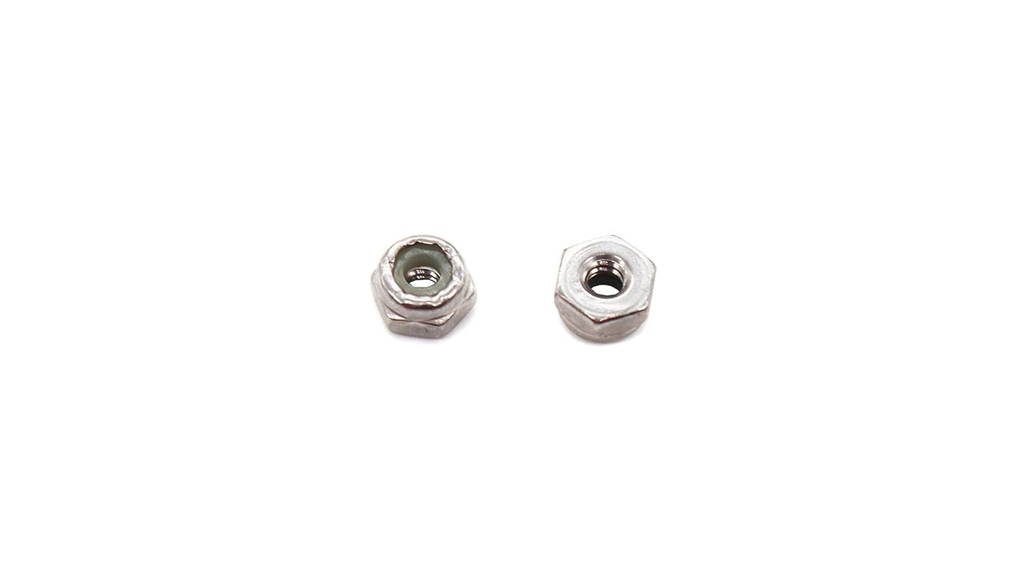 binifiMux 50pcs 1/4-20 Nylon Inserted Self Locking Nuts 304 Stainless Steel