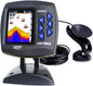 FF918-C100DS Color Screen Wired Fish Finder Dual Frequency 328ft/100m Water Depth Boat Fish Finder ZDHF