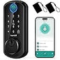 Hornbill Smart WiFi Front Door Lock: Keyless Entry Fingerprint Deadbolt - Alexa Bluetooth Electronic Keypad Door Locks for House Apartment Auto Lock Smart Life APP Remote Control - Black