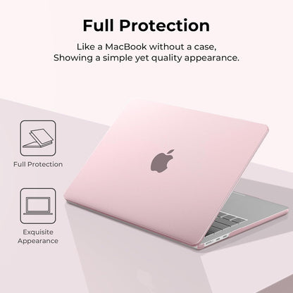 EooCoo Case Compatible with MacBook Air 13 inch M4 M3 M2 2025-2022 A3240 A3113 A2681, 13.6" Hard Case Cover & TPU Keyboard Skin & Screen Protector for Laptop Air 13.6 inch - Crystal Clear