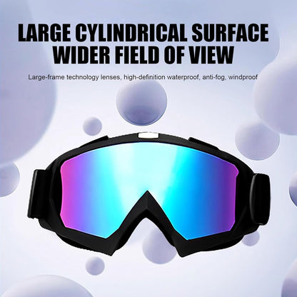 immoono Dirt Bike Motorcycle Goggles with Balaclava Face Cover, Motocross Riding Offroad Glasses for Men Women with Face Mask