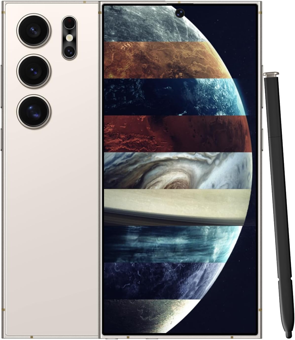 Unlocked Cell Phones Smartphone Unlocked Phones 8+256GB 6.8" HD Screen Dual SIM 108MP+48MP Camera and Built-in Pen (Violet)