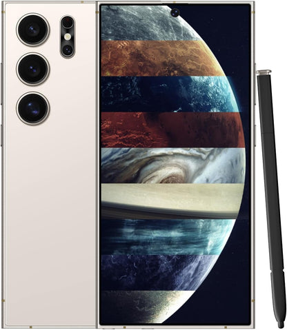 Unlocked Cell Phones Smartphone Unlocked Phones 8+256GB 6.8" HD Screen Dual SIM 108MP+48MP Camera and Built-in Pen (Violet)