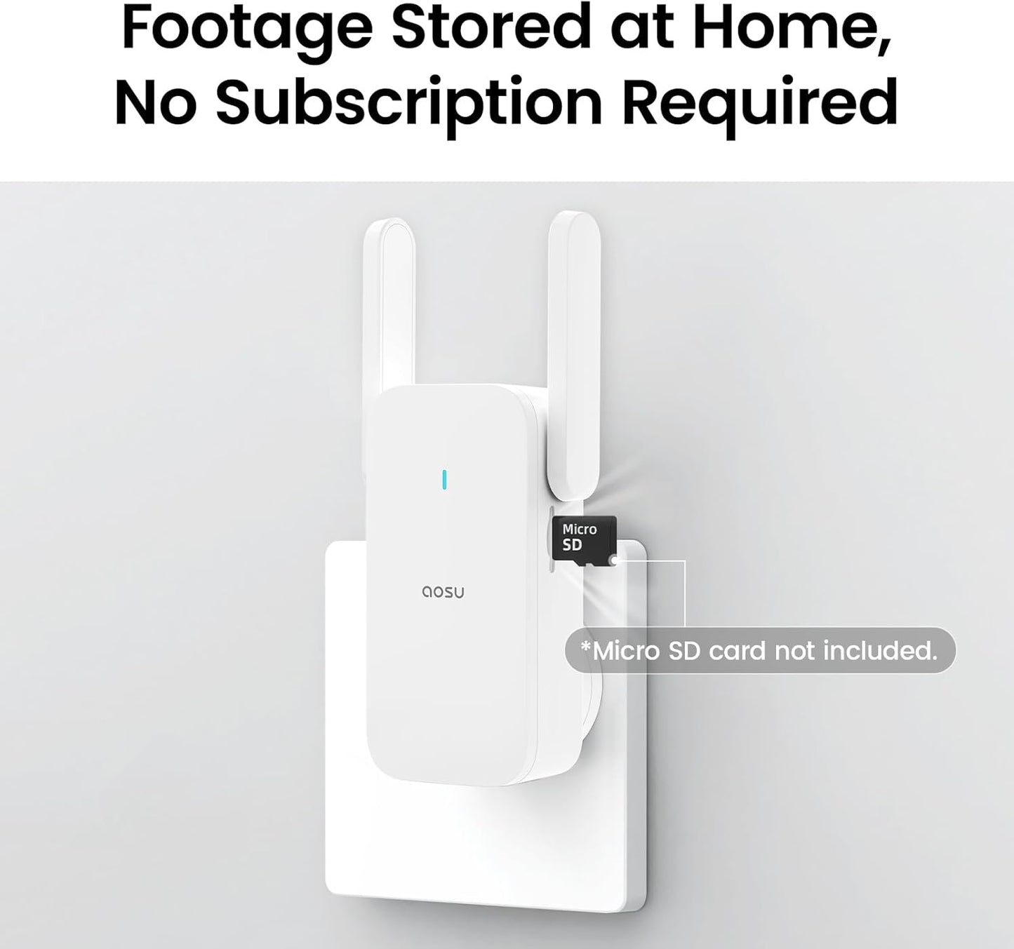 AOSU Doorbell Camera Wireless Outdoor, Battery-Powered Video Doorbell with Chime, 2K Resolution, Save Locally or to The Cloud, 2.4GHz WiFi, 180-Day Battery Life, Work with Alexa & Google Assistant